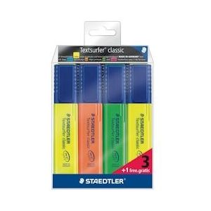 Staedtler markeerstift Textsurfer Classic, etui van 4 - 4007817019535