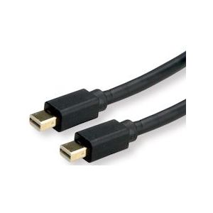 ROLINE Mini DisplayPort Kabel, mDP-mDP, v1.3/v1.4, M/M, zwart, 2 m - zwart 11.04.5818