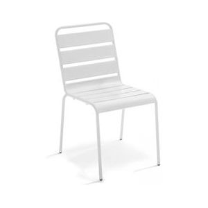 Oviala Business Witte metalen stoel - wit Staal 105764