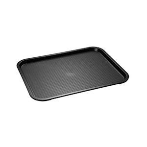 APS Set van 10 APS Fast Food tray/serveerplateau 45 x 35,5 cm, h: 2 cm - zwart Polypropyleen, kunststof 67522