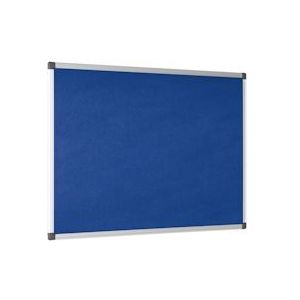 Bi-Office Maya Blauw Viltbord Met Aluminium Omlijsting, 240x120 cm - grijs Weefsel FA2143170