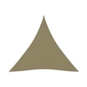 vidaXL Zonnescherm driehoekig 4x4x4 m oxford stof beige - beige 135176