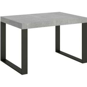 Itamoby Uitschuifbare tafel 90x140/244 cm Antraciet Tecno Cementstructuur - grijs 8058994303845