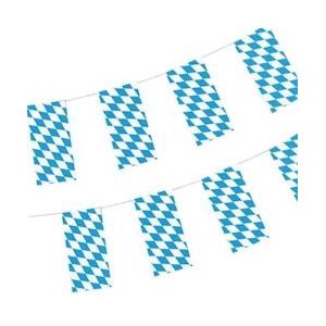 PAPSTAR, Vlaggenslinger, papier 10 m "Beiers blauw" brandvertagend - Papier 82807