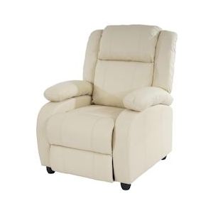 Mendler TV fauteuil fauteuil Lincoln, kunstleer ~ crème - 31577