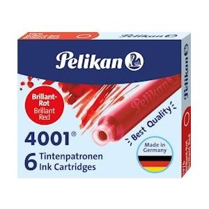 Pelikan inktpatronen 4001 rood - 301192