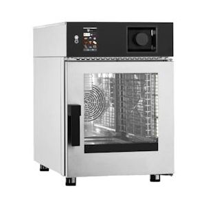 Combi-elektrische oven met automatische reiniging 6 gn 1/1 - 520x800x770 mm - 6900 W 400/3V - 41W160MK Eurast - grijs 41W160MK