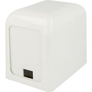 MONOUSO - Servet plastic dispenser "Miniservis" wit 15x10x12,5cm (1 stuk) - 8435771405259