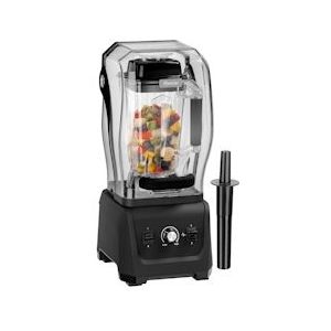 Bartscher Blender | Zwart Pro XTRA | 2.5L | 1.68kW | Traploos | 240x270x570(h)mm - zwart Kunststof 150182