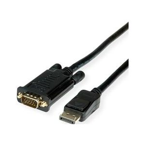 VALUE Cable DisplayPort - VGA, M / M, zwart, 3 m - zwart 11.99.5803
