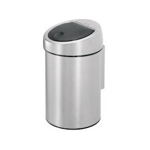 Brabantia RVS-afvalemmer Roestvrij-staal 187 mm 187 mm 290 mm zilver - zilver Roestvrij staal 55378645