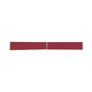 vidaXL Tuinscherm uittrekbaar 140x1200 cm rood - rood 313392