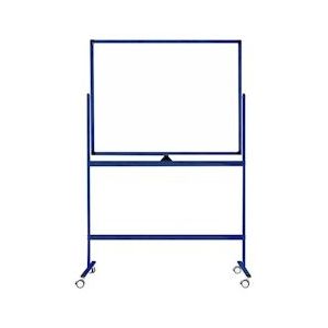 Verrijdbaar whiteboard - Dubbelzijdig en magnetisch - 100x150 cm - Blauw - 5601570642017