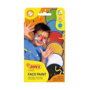 Jovi maquillage Face Paint, kartonnen etui van 6 kleuren - 8412027030656