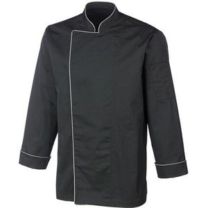 METRO PROFESSIONAL Heren koksjas, lange mouwen, maat L, zwart - L zwart Multi-materiaal 256959