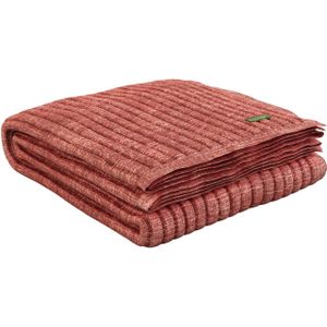 Benetton - Deken 140X190Cm 900Gr 100%Acryl Rode Vruchten Be - rood BE443