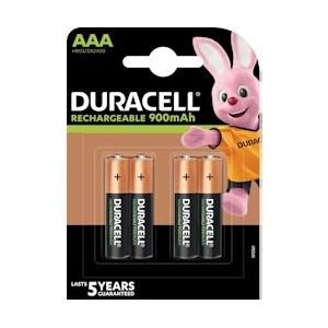 Duracell oplaadbare batterijen Recharge Ultra AAA, blister van 4 stuks - HR03B4