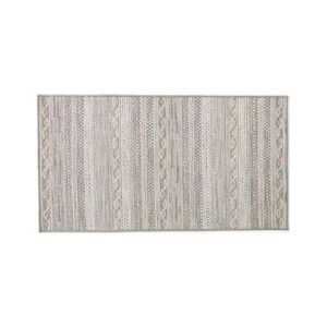 Oviala Business Rechthoekig polypropyleen tapijt 80x150 cm grijs - grijs Polypropyleen, kunststof 107024