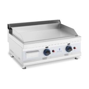 Royal Catering Dubbele gasgrill - 60 x 40 cm - glad - 2 x 3.100 W - aardgas - 20 mbar