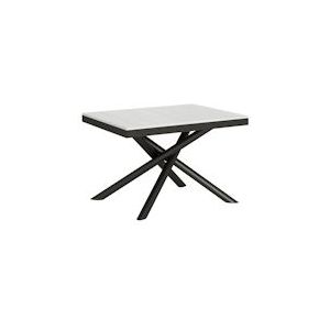 Itamoby Uitschuifbare tafel 90x120/224 cm Famas Evolution antraciet witte essenstructuur - 8050598010174
