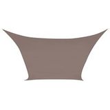 Perel Schaduwdoek, waterafstotend, 2 x 3 m, 160 g/m², polyester, rechthoek, taupe - bruin Polyester GSS4320TA