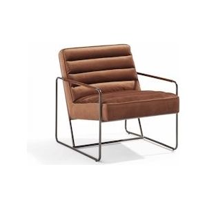 Oviala Business Terracotta velours gestoffeerde fauteuil - bruin 107457