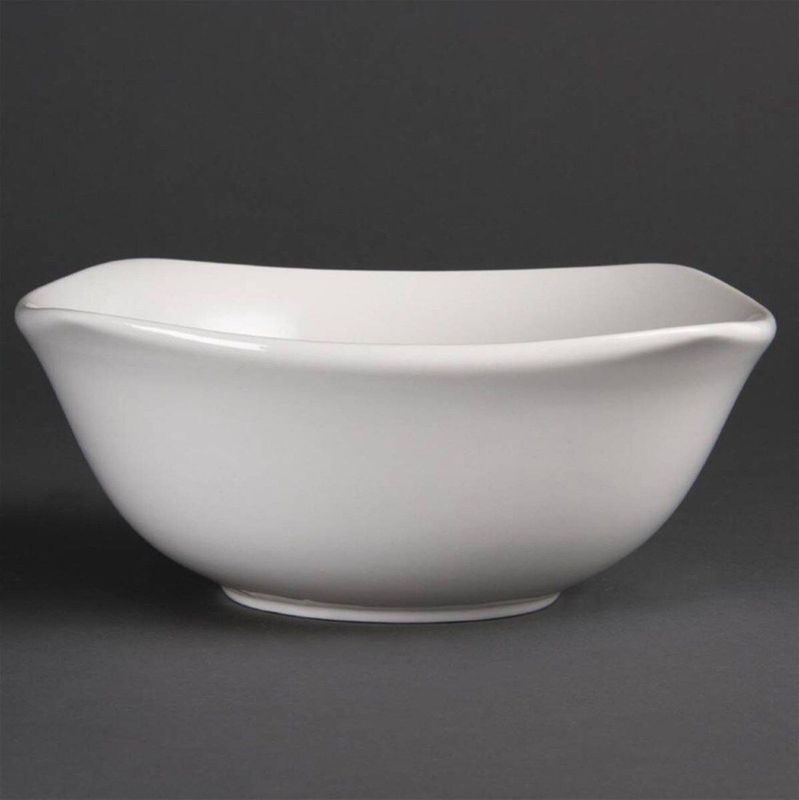 Witte Porselein Serveerschaal - 22 cm - 12 Stuks