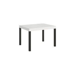 Itamoby Uitschuifbare tafel 80x120/204 cm Everyday Antraciet Witte Asstructuur - 8050598100424