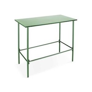 Oviala Business Cactus groene metalen eettafel 120 cm - groen 108439