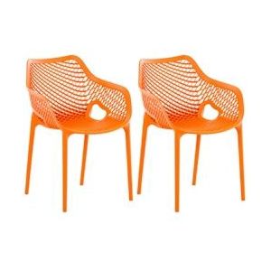 CLP Set van 2 Tuinstoelen Air oranje - 319336