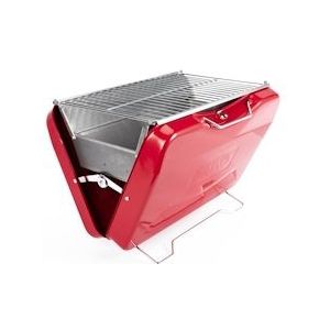 TAINO MOX draagbare barbecue houtskool barbecue BBQ camping barbecue koffer rood barbecue compact - rood Staal 93565