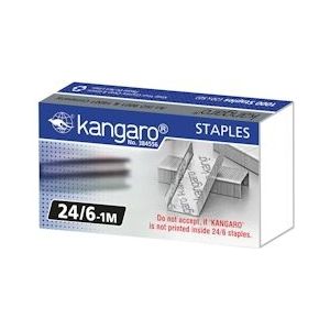 Nieten Kangaro 24/6 doos 1000 stuks - zilver K-7524421
