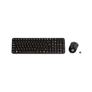 Vivanco Draadloze kantoor toetsenbord- en muisset, kleur: zwart - zwart 34683
