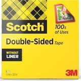 Scotch dubbelzijdige plakband ft 19 mm x 33 m - 3134375062909