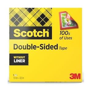 Scotch dubbelzijdige plakband ft 19 mm x 33 m - 3134375062909