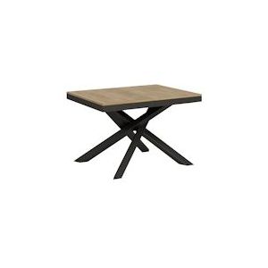 Itamoby Uitschuifbare tafel 90x120/224 cm Volantis Evolution Antraciet Natuurlijke Eiken Structuur - 8050598006627