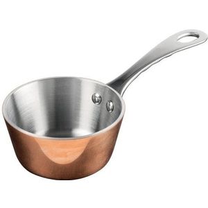 Vogue Triwall Mini Koperen Sauteuse - 8cm - Horeca & Professioneel - Gelijkmatige warmteverdeling - Slijtvaste buitenkant