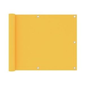 vidaXL Balkonscherm 75x300 cm oxford stof geel - geel 135020
