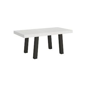 Itamoby Uitschuifbare tafel 90x180/440 cm Witte As Brug Antraciet Structuur - VE180TABRG440-BF-AN