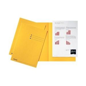 Esselte dossiermap geel, karton van 180 g/m², pak van 100 stuks - 5411313895613