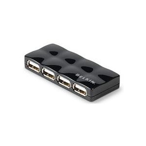 Belkin 4-poorts USB 2.0 480 Mbit/s zwart - zwart F5U404CWBLK