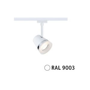 Paulmann URail Railspot Cone Losse spot  GU10  max. 10W  dimbaar 230V Signaalwit 94884 - Metaal 94884