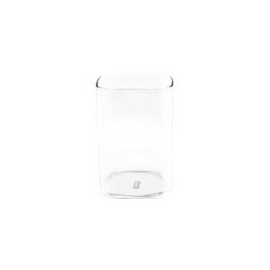 Mulex 8-delig glas vierkant glas Japans borosilicaatglas 250 ml - transparant Glas MX-151431-4x