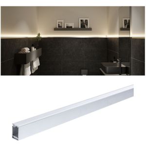 Paulmann - LumiTiles - LED Strip Opbouwprofiel - 2m - Aluminium - Geëloxeerd Zilver