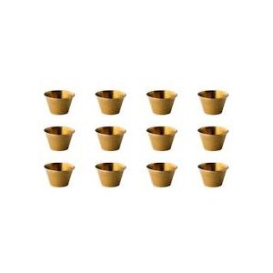 Stylepoint - 12x Ramekin ELM0805G - goud 8,2x5cm 150ml - roestvrij staal - goud Roestvrij staal ELM0805G