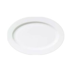 METRO Professional Plat bord Fine Dining, porselein, 21.5 cm, ovaal, wit, 10 stuks - wit Porselein 4337255718227