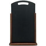 Securit® Xl-Handvat Tafelkrijtbord In Donkerbruin  35x53 cm|1 kg - bruin Massief hout TT-DB-XL