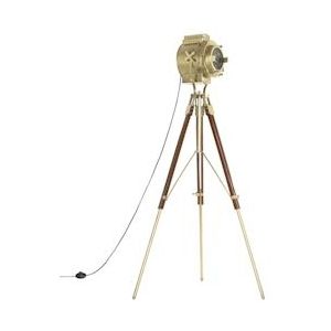 vidaXL Vloerlamp driepoot 193 cm massief mangohout - 286204