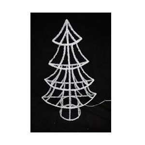 Tarrington House Acryl Kerstboom, metaal/ PVC/ Koper, 18 x 44 x 71 cm, 50 LED, 1,4 W, warm wit - wit Synthetisch materiaal 267188
