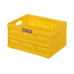 METRO Professional klapbox,  47,5 x 35,2 x 23,5 cm, 32 L, geel - geel Polypropyleen, kunststof 615908